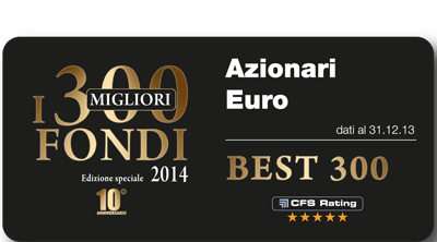 Premio Best Fund di CFS Rating 2014 - Azionari Euro