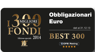 Premio Best Fund di CFS Rating 2014 - Obbligazionari Euro