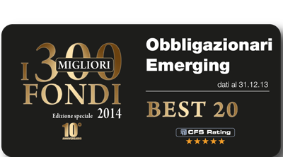 Premio Best Fund di CFS Rating 2014 - Obbligazionari Emergenti