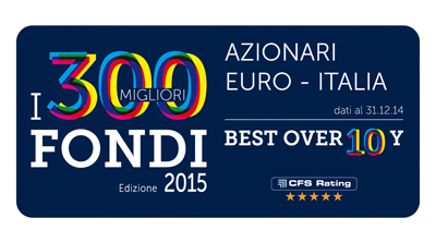 Premio Best Fund Over 10 Years di CFS Rating 2015