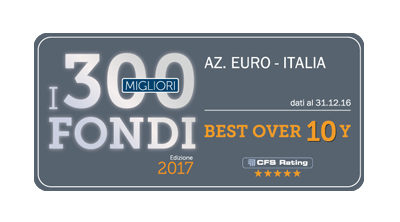 Best Fund Over 10 Years del 2017 selezionato da CFS Rating